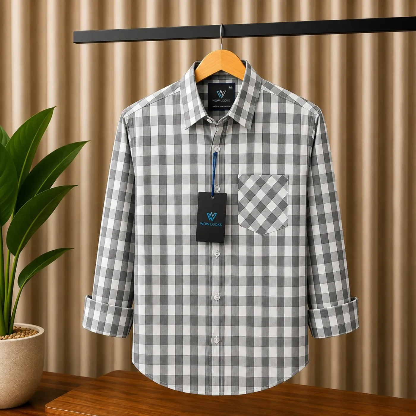 Premium Cotton Check Shirt