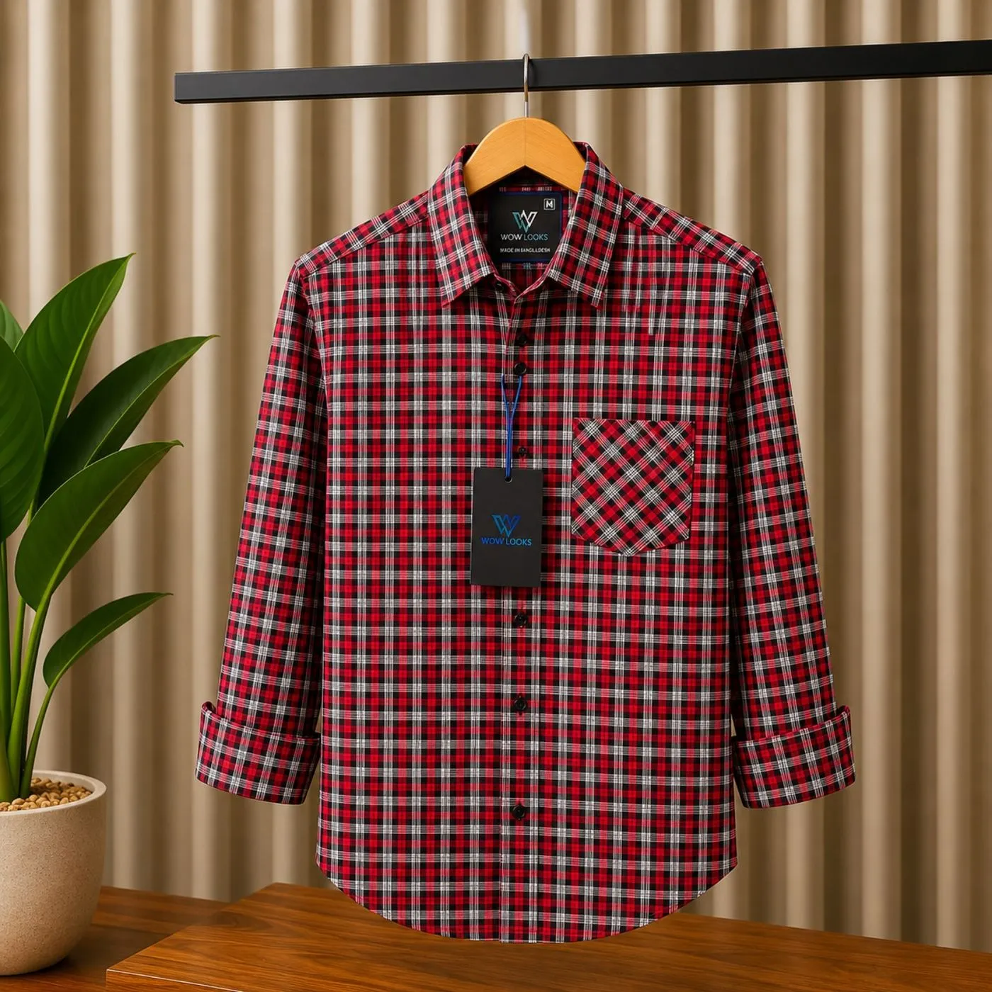 Premium Cotton Check Shirt